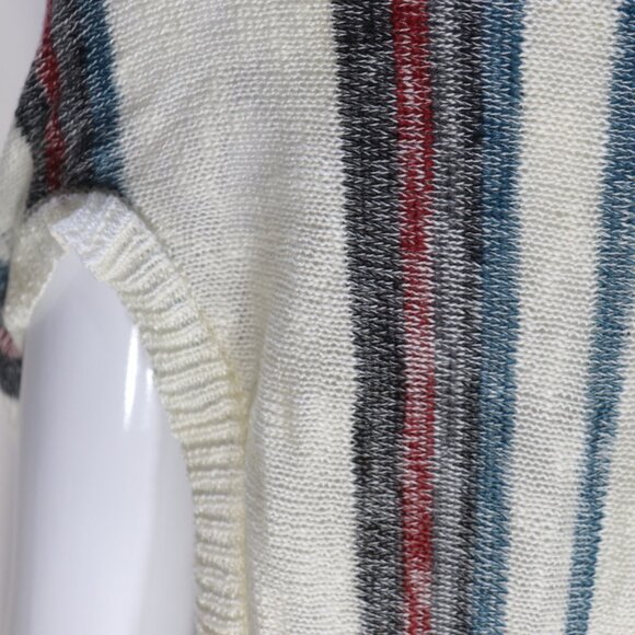 Torrid Striped Aztec Boho Open Front Fringe Sweater Vest, 1X - Picture 5 of 13